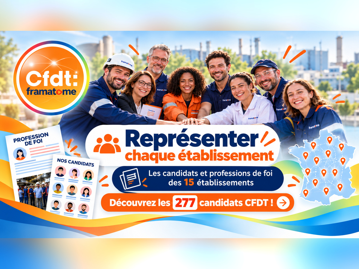 Elections Professionnelles Framatome 16 au 19 novembre 2026