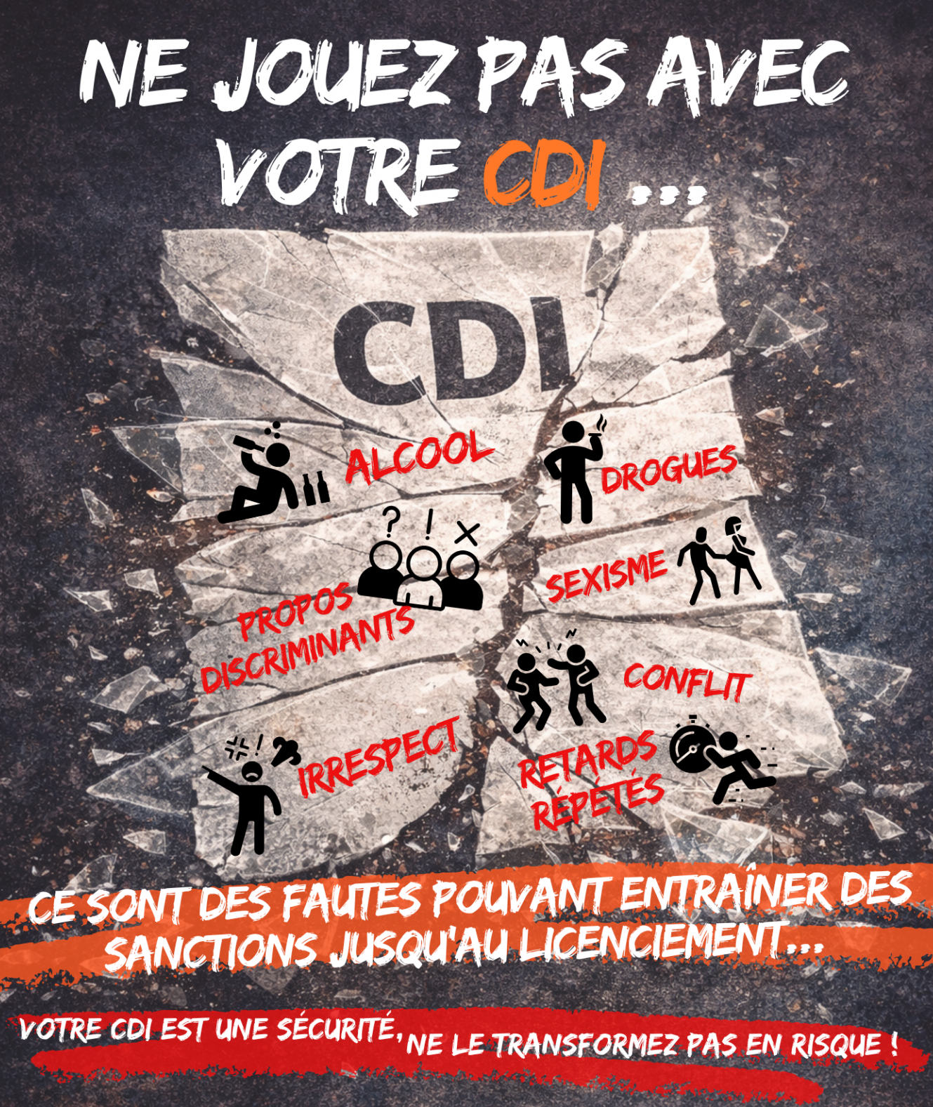 Ne jouez pas avec votre CDI !