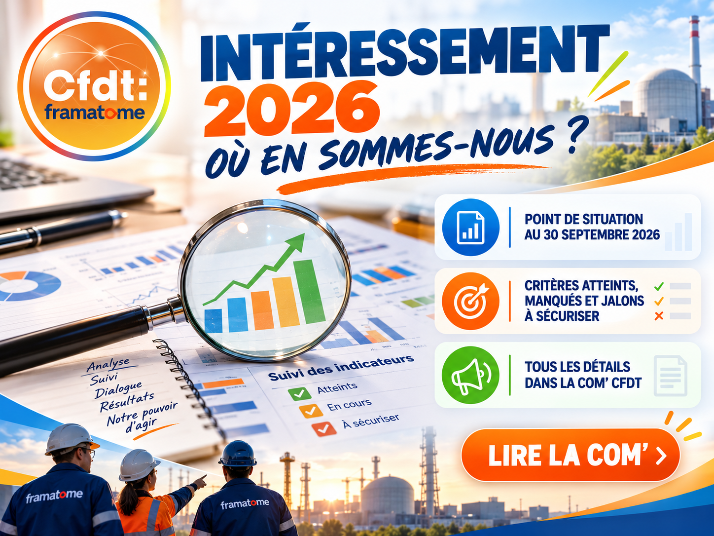Intéressement 2026 - Ou en sommes nous ?